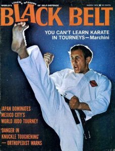 Ron Marchini on the cover of black Belt Magazine