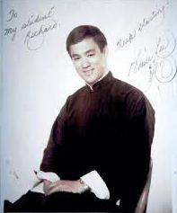 Bruce Lee photo signed to Richard Bustillo