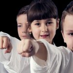 Children Practicing Martial Arts