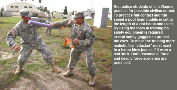 Military Police in Riot Training