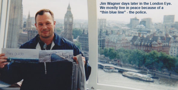 Jim Wagner in the London Eye