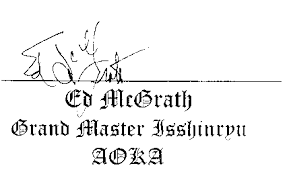 Sensei Ed McGrath Signature