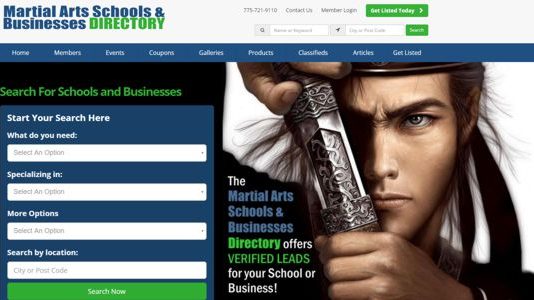 Martial Arts Schools Directory
