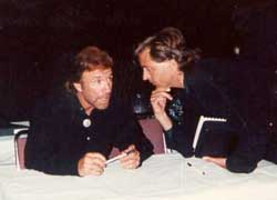 Stephen Oliver and Chuck Norris