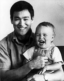 Bruce Lee and Brandon Lee