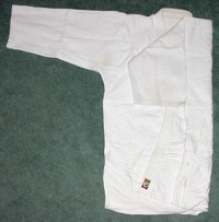 Folding the Gi: jacket 2 folded one arm down