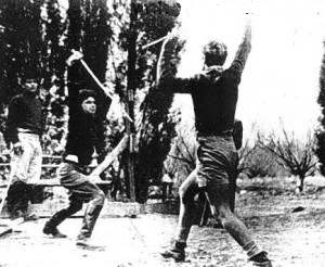 Maishel Teaching the Late Yitzhak Rabin, 1941