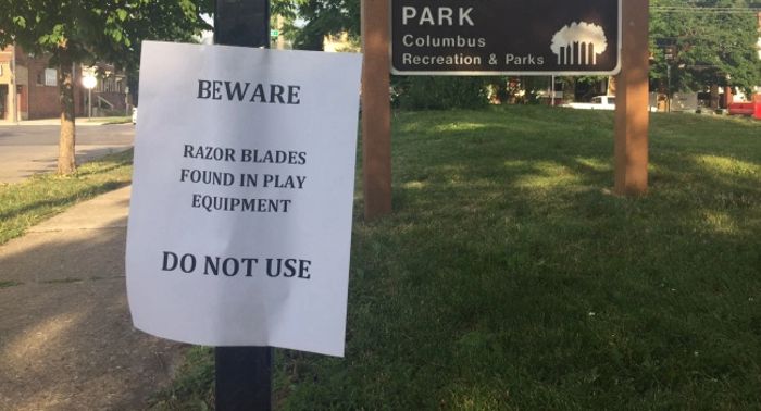 Safety Alert: Razor Blades in Playgrounds