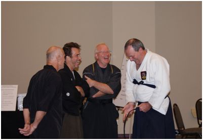 Bill “Super Foot Wallace, Shihan Dana Abbott, Sensei Dane S. Harden and Kyoshi Kevin Blok