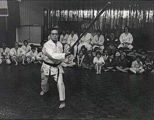 Budokan grandmaster Chew Choo Soot teaching in the Jubilee club, Preston