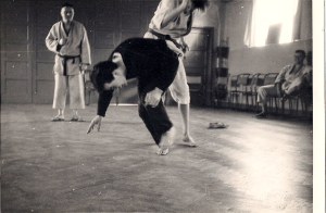 Trevor Guillfoye sparring with Harry Rayner