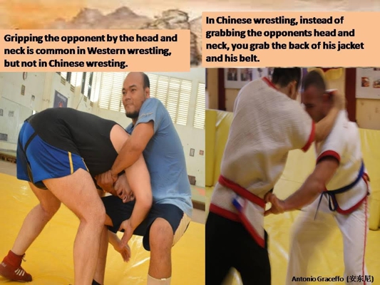 Chinese Wrestling vs Western Wrestling