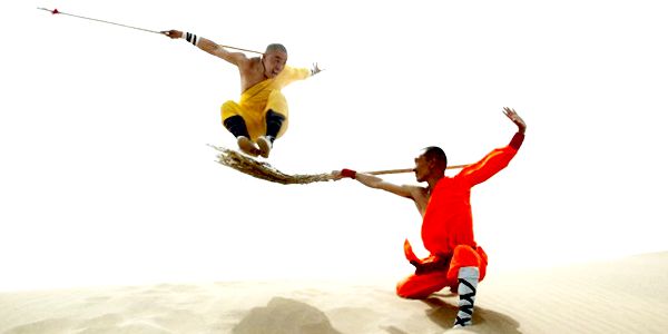 Shaolin Monks practicing Kung Fu