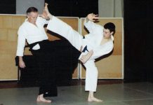 Henry and Ric Ellis Practicing Aikido