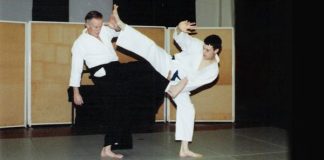 Henry and Ric Ellis Practicing Aikido