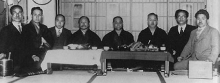 Hironori Ohtsuka, Gichin Funakoshi, Choki Motobu, Kenwa Mabuni