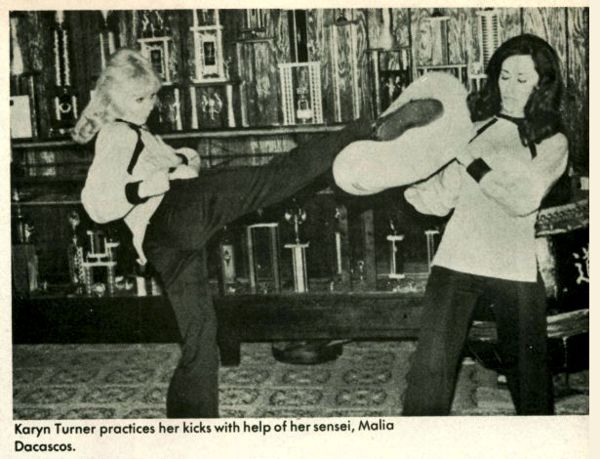 Karyn Turner training with Malia Bernal Dacascos