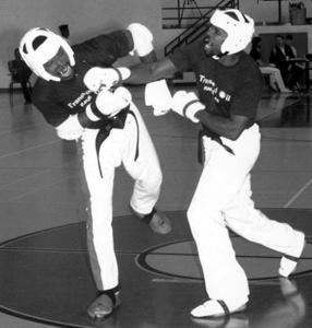 Richard Plowden and Anthony Price Sparring