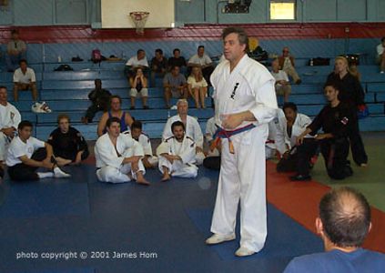 Frank Dux Teaching 2001 San Jose Gasshuku