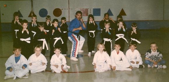 Sensei Chuck Cadell kid’s Shorin ryu class