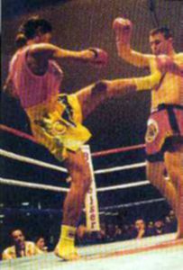 Nangtum Parinya inside the ring.