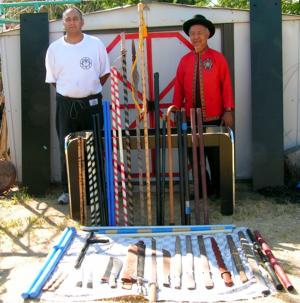 Master Steve Sarkissian and GGM Ramiro Estalilla Creating and instructional video in Fresno,CA