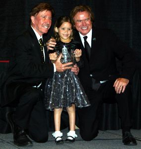 Chuck Norris, Karrianne Neely and Aaron Norris