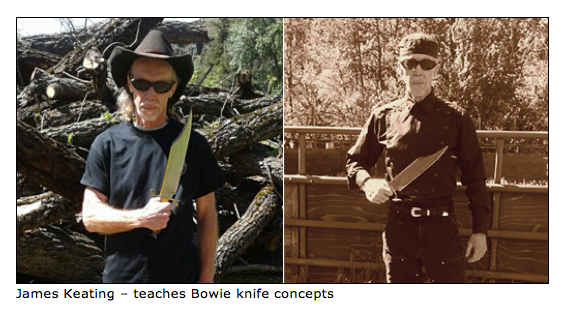 James Keating teaches Bowie knife concepts.