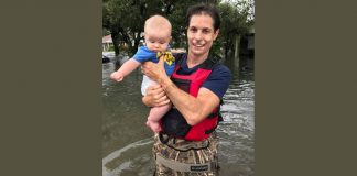 Jamie Cashion Rescues baby after Hurricane Harvey