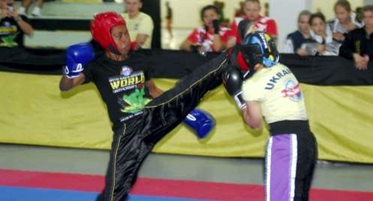 Shekema Cunningham at the Traditional Gi at the Kumite at the 2018 ISKA Amateur World Championship Jamaica
