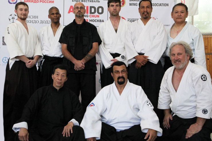 Steven Seagal & Samuel Kwok Instructor Group Photo from Seminar in Russia 2018