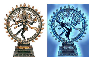 Nataraja (left), is the Indian Hindu deity of Martial Arts and Forms.