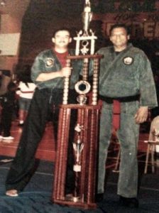 Ron Esteller with Trophy