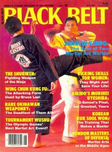 Ralph Castro on the cover of Black Belt magazine in 1984.