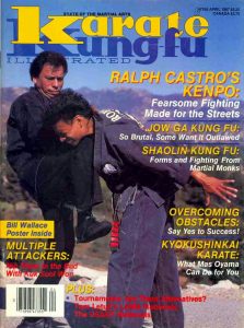 Ralph Castro on the cover of Karate Kung-fu Illustrated in 1987