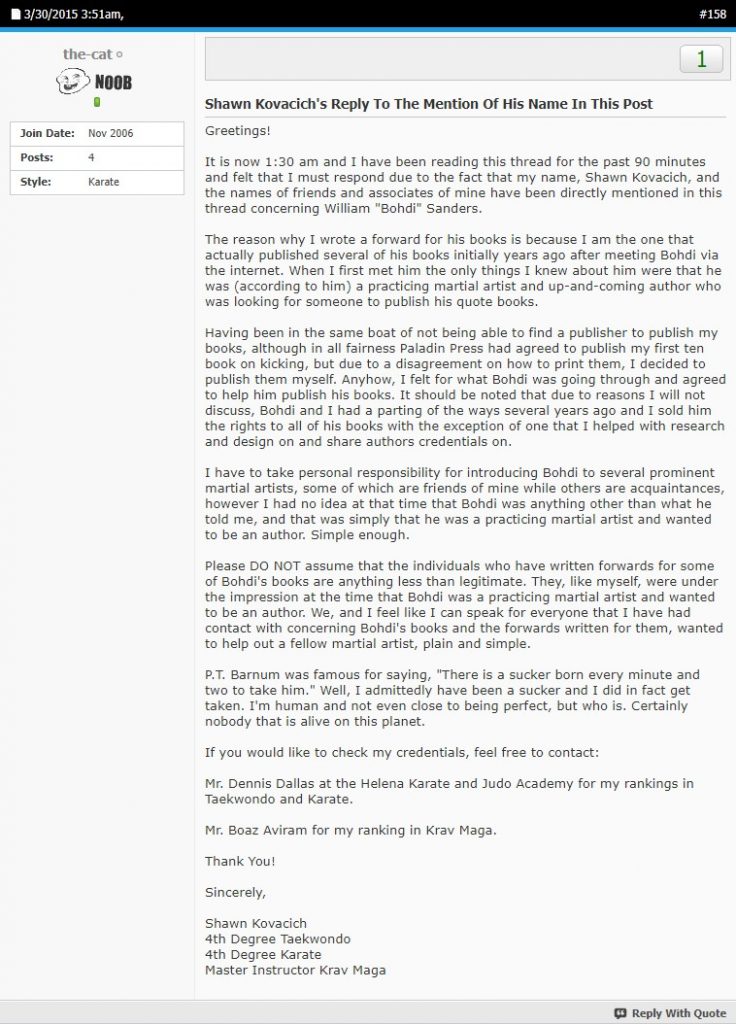 Shawn Kovacich letter about publishing Bohdi Sanders' books. Shawn Kovacich letter about publishing Bohdi Sanders' books.