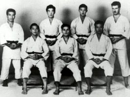 William Chow, Paul Yamaguchi, Harry Pang and Woodrow McCandle, Thomas Young, James M. Mitose and Paul Pung