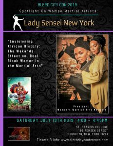 Lady Sensei Chisom Gerry at BLERD City Coon 2019 Poster